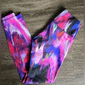 Lululemon Wunder Train Leggings Size 6 28" Pink Purple Red